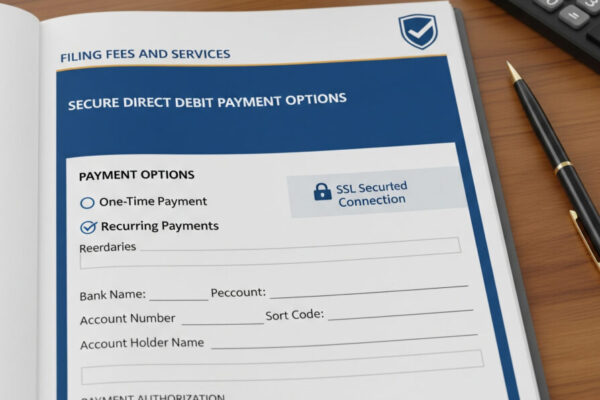 New form allows payment of filing fees