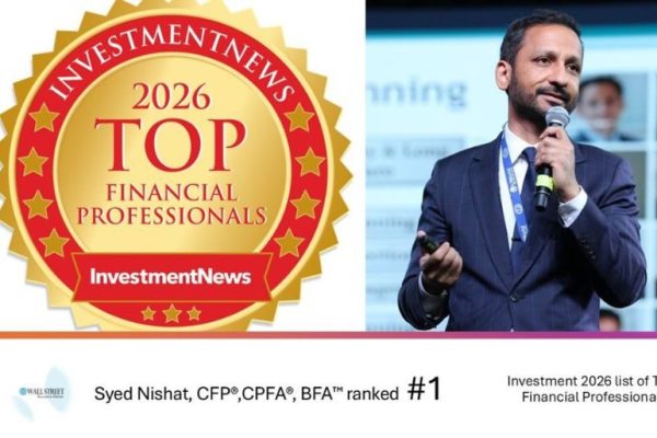 Syed Nishat Named the #1 Financial Professional in the United States