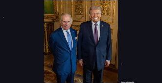 Photo Royal Diplomacy Amidst Domestic Turmoil King Charles III Begins High Stakes U S State Visit