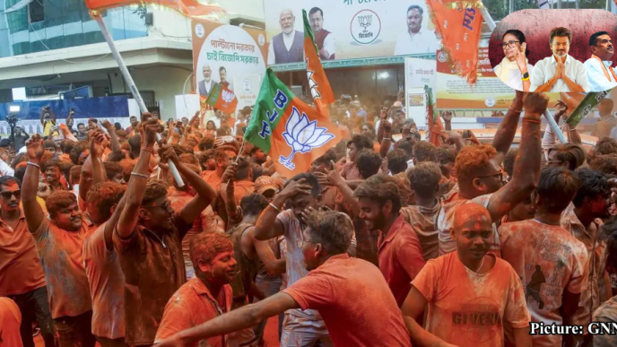 GNN BJP Secures Majority in West Bengal; DMK and Congress Win in Tamil Nadu and Kerala