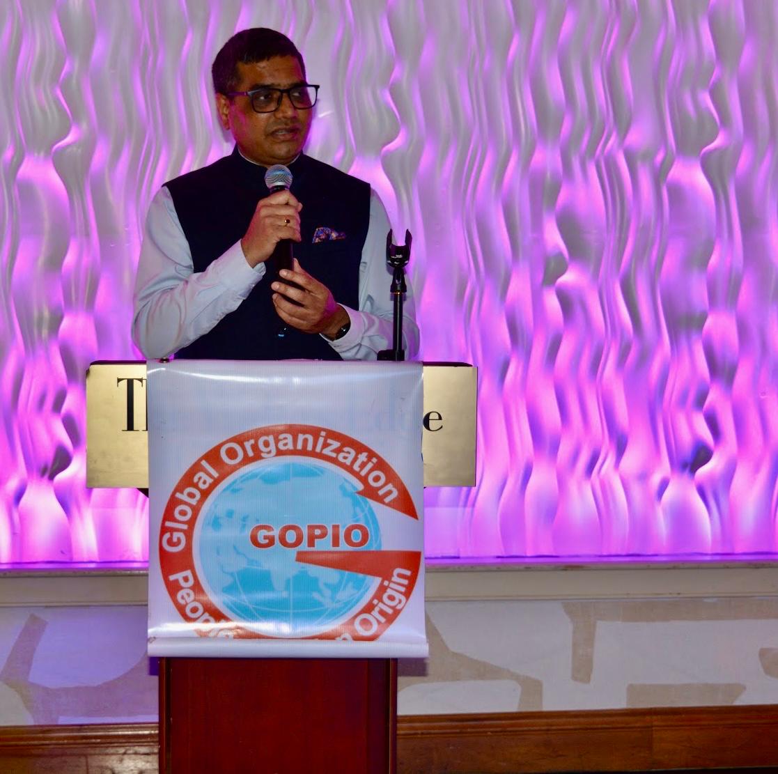 Dr Vishal Harsh Deputy Consul General of India in New York delivering keynote address