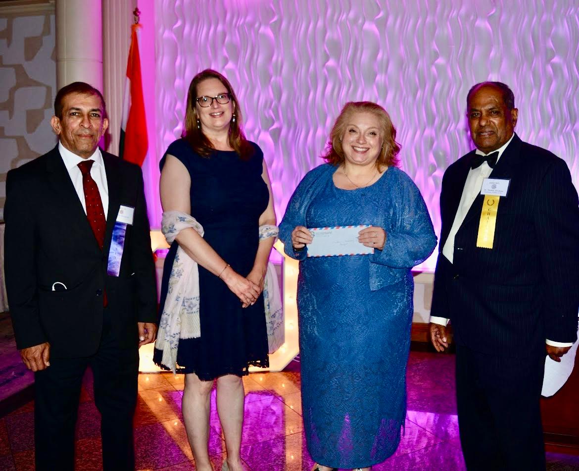 GOPIO CT leaders present $25 000 each to Future 5 and Children’s Learning Center of Fairfield
