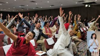 Devotional Yoga Day Celebration Draws More Than 200 Participants in New York