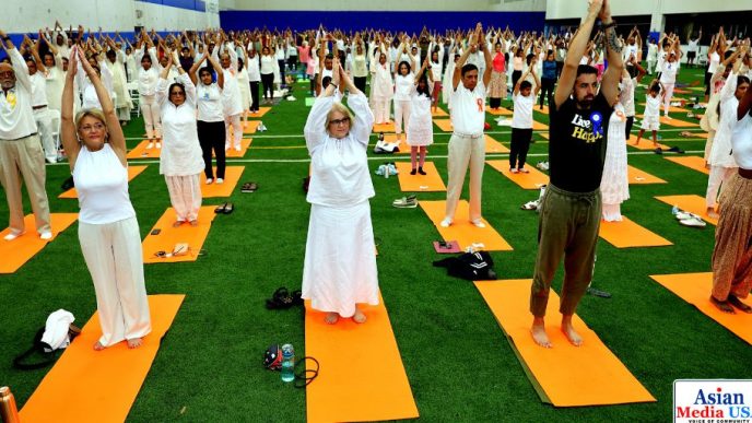 Breath of Unity: Thousands Gather for Chicagoland's Largest International Yoga Day Celebration