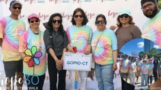 GOPIO-CT Joins 30th Cancer Walk, Extends Two Decades of Community Service 