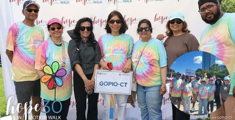 GOPIO-CT Joins 30th Cancer Walk, Extends Two Decades of Community Service 