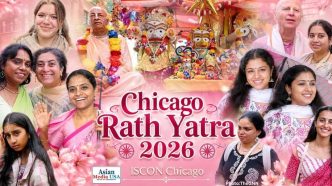 Windy city Vibrant Streets Echo with Devotion: ISKCON Chicago The 52nd Ratha Yatra Paints Loyola Beach in Sacred Colors