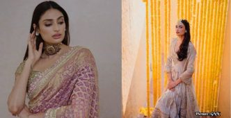 Athiya Shetty Showcases Indian Craftsmanship in Manish Malhotra Sari at Wedding Reception