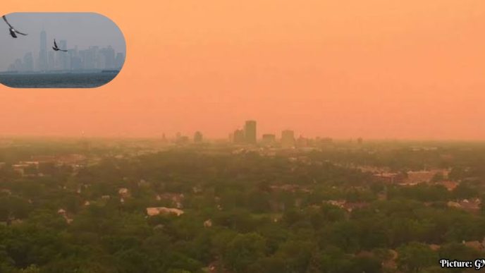 Canadian Wildfires Cause Unhealthy Air Quality Across the U.S. Amid Extreme Heat Wave