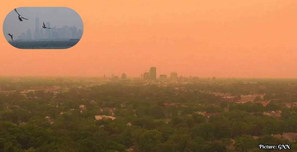 Canadian Wildfires Cause Unhealthy Air Quality Across the U.S. Amid Extreme Heat Wave