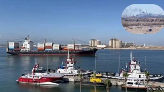 Drone Strike Causes Fire at Damietta Port Amid Rising U.S.-Iran Tensions