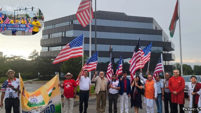 Indian Americans Celebrate 250th Anniversary of U.S. Independence in Skokie and Schaumburg