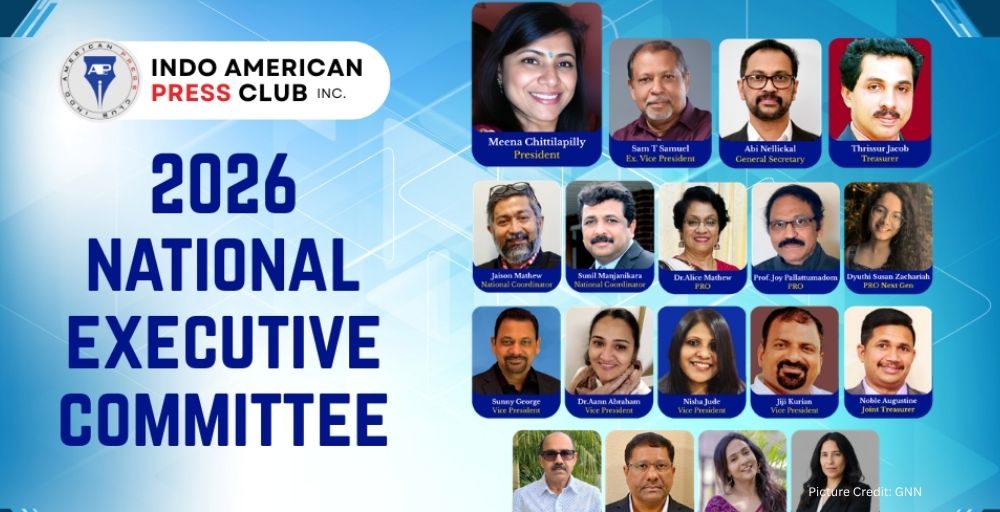 Indo-American Press Club (IAPC) Announces National Executive Committee for 2026 Term