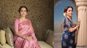 Nita Ambani Showcases Handwoven Tanchoi Saree, Celebrating Banarasi Weaving Tradition