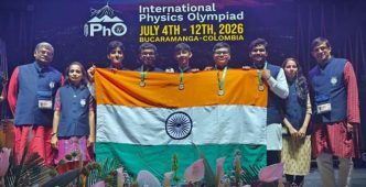 India Wins Five Gold Medals, Secures Joint World No. 1 Rank at International Physics Olympiad 2026