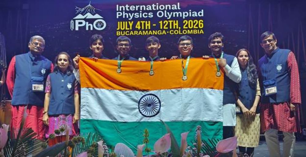 India Wins Five Gold Medals, Secures Joint World No. 1 Rank at International Physics Olympiad 2026