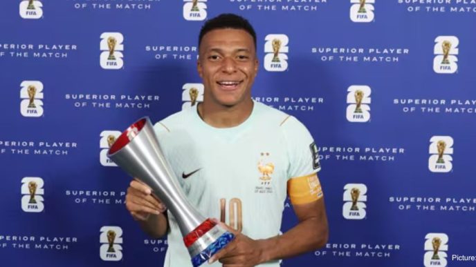 Mbappé Becomes Youngest Player to Reach 20 FIFA World Cup Matches, Fastest to 20 Goals