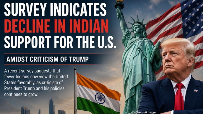 Survey Indicates Decline in Indian Support for the U.S. Amidst Criticism of Trump