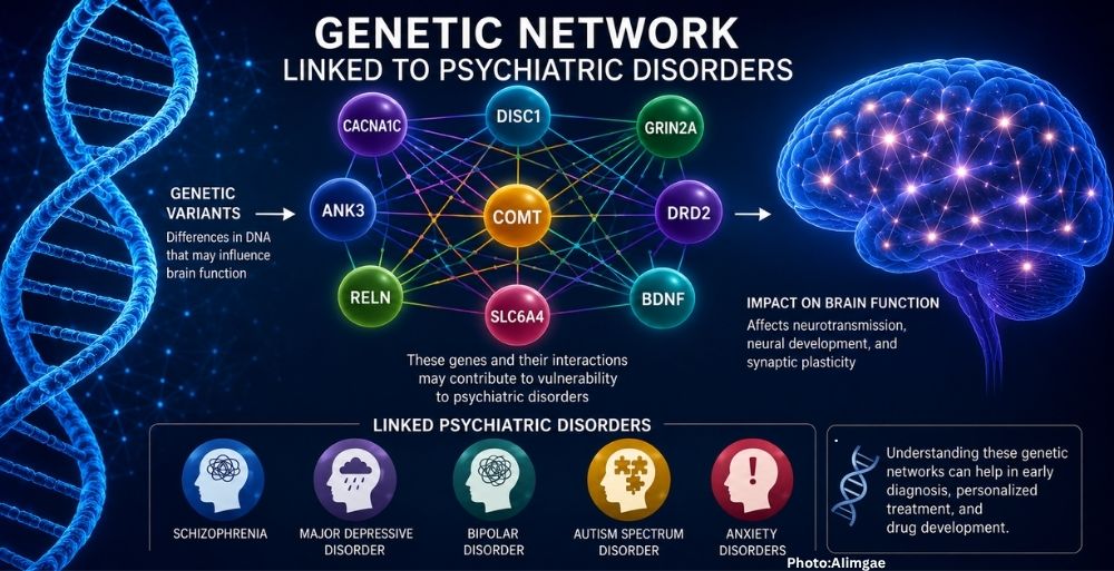 University of Barcelona Study Uncovers Genetic Network Linked to Psychiatric Disorders