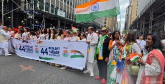 AAPI Celebrates India’s 80th Independence Day, Leading the India Day Parade in New York City