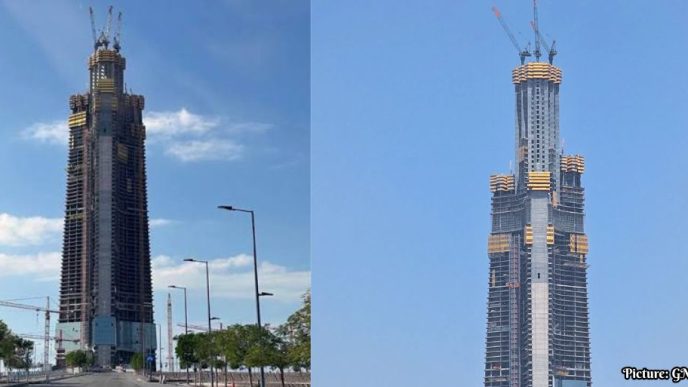 JEC Tower in Jeddah Reaches 430 Meters, Progresses Toward Record Height