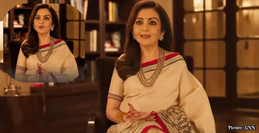 Nita Ambani Celebrates India’s 80th Independence Day in Hand-Painted Pattachitra Saree