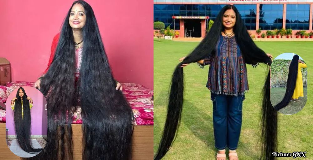 Renu Dhariyal Sets Guinness World Record for Longest Hair at Nearly Nine Feet