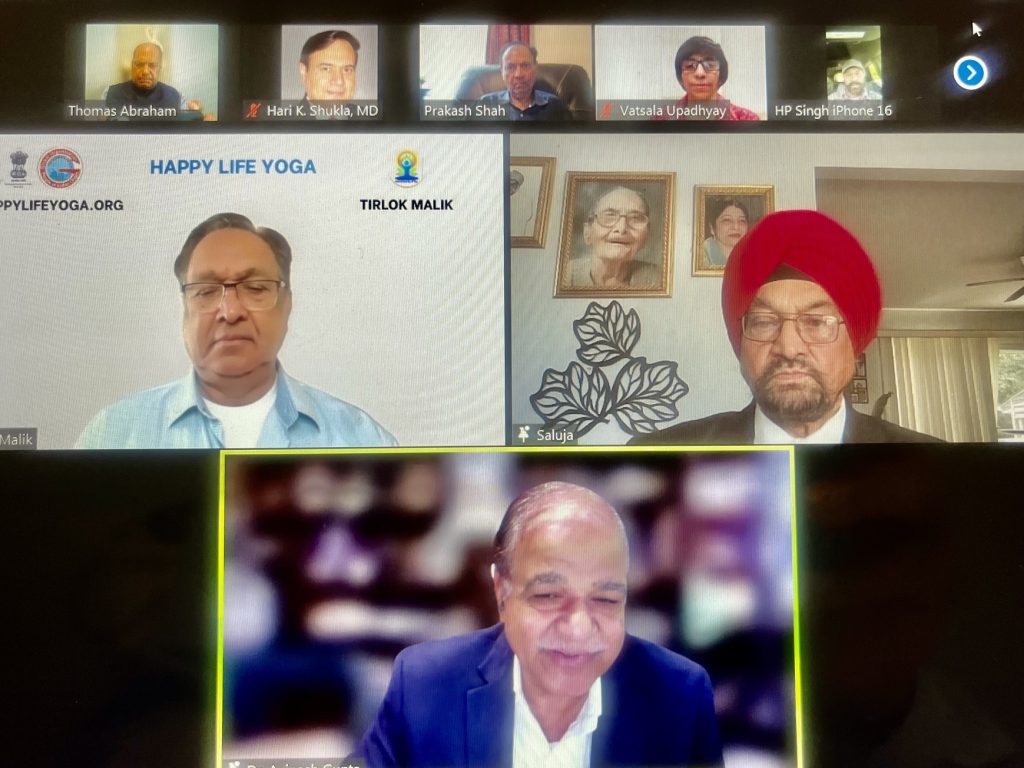 Webinar Speakers Tirlok Malik, Prof Indrajit Singh Saluja and Dr Avinash Gupta