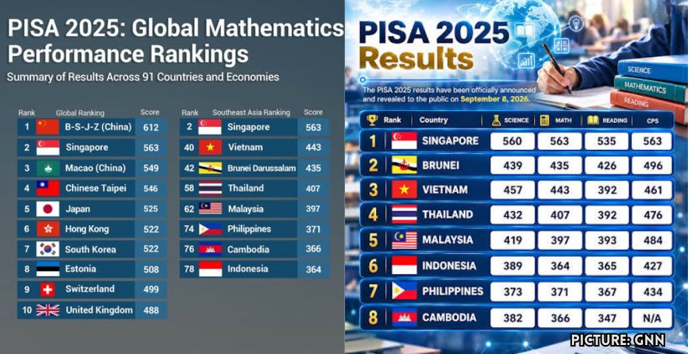 PISA 2025 Results Highlight China's Dominance in Mathematics Education