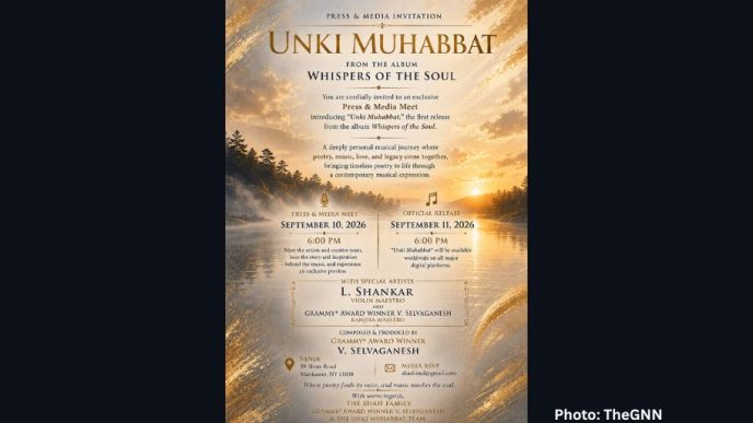 Grammy-Winning V. Selvaganesh Unveils Whispers of the Soul: AMusical Journey Through Love, Memory and Renewal