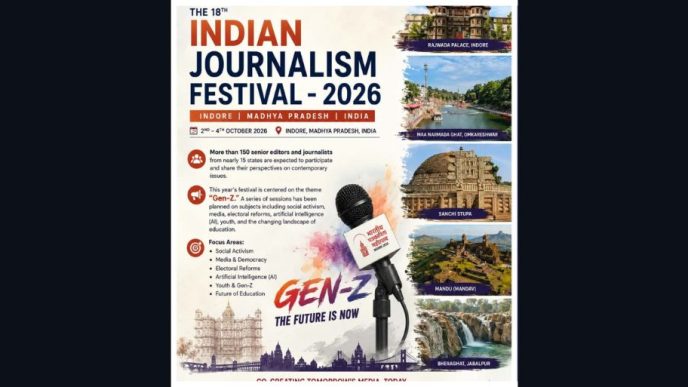 18th Indian Journalism Festival to Commence in Indore on October 2