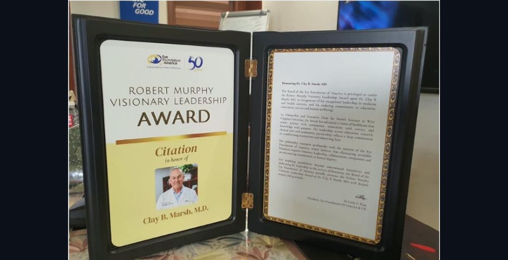 Eye Foundation of America Celebrates Dr Clay B Marsh with the Robert Murphy Visionary Leadership Award (2)