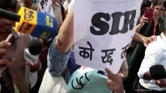Delhi Police Detain Thousands Amid Protest Demanding Resignation of Election Chief