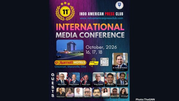 Indo-American Press Club to Host 11th International Media Conference in Cincinnati, Bringing Together Global Media Leaders, Diplomats, Elected Officials and Distinguished Honorees.