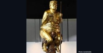 Controversial Sculpture of Trump at European Parliament Reflects Growing International Tension Over U.S. Policy