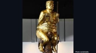 Controversial Sculpture of Trump at European Parliament Reflects Growing International Tension Over U.S. Policy
