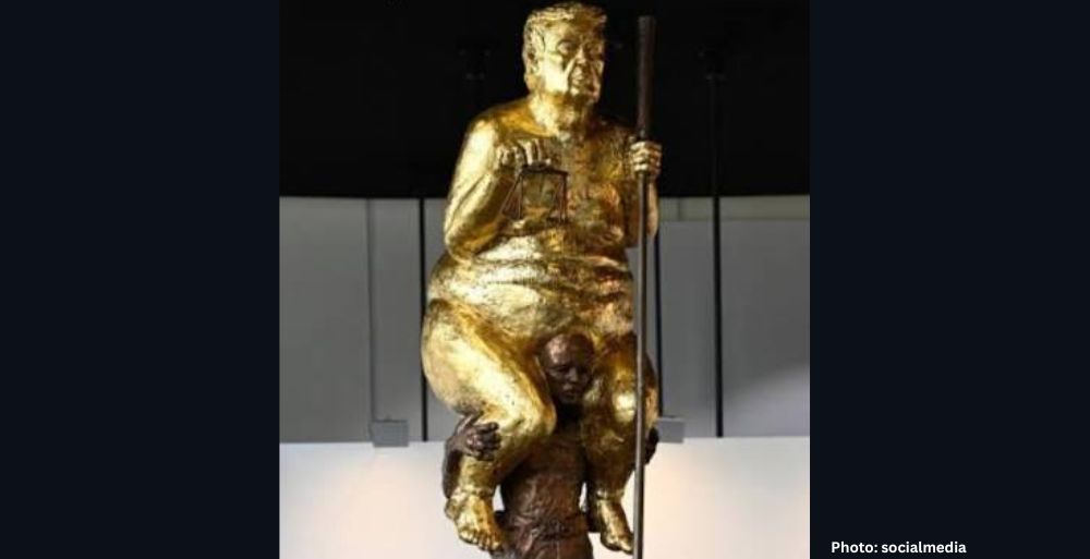 Controversial Sculpture of Trump at European Parliament Reflects Growing International Tension Over U.S. Policy